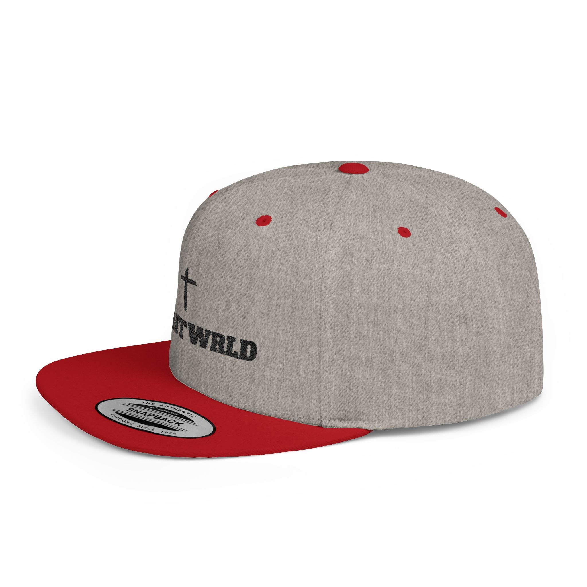 Spirit wrld Cross Flat Bill Snapback Hat