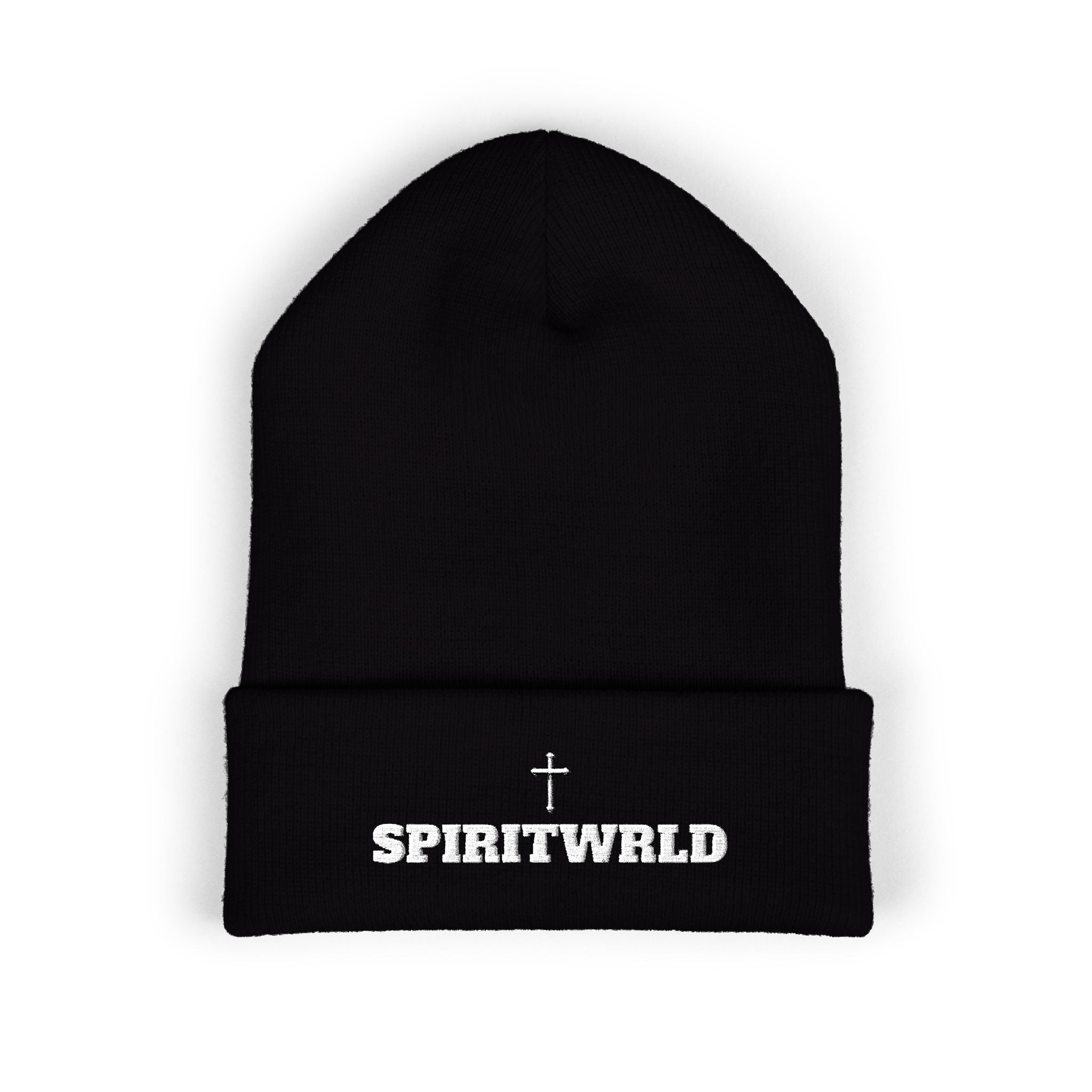 Spirit Wrld Embroidered Cuffed Beanie