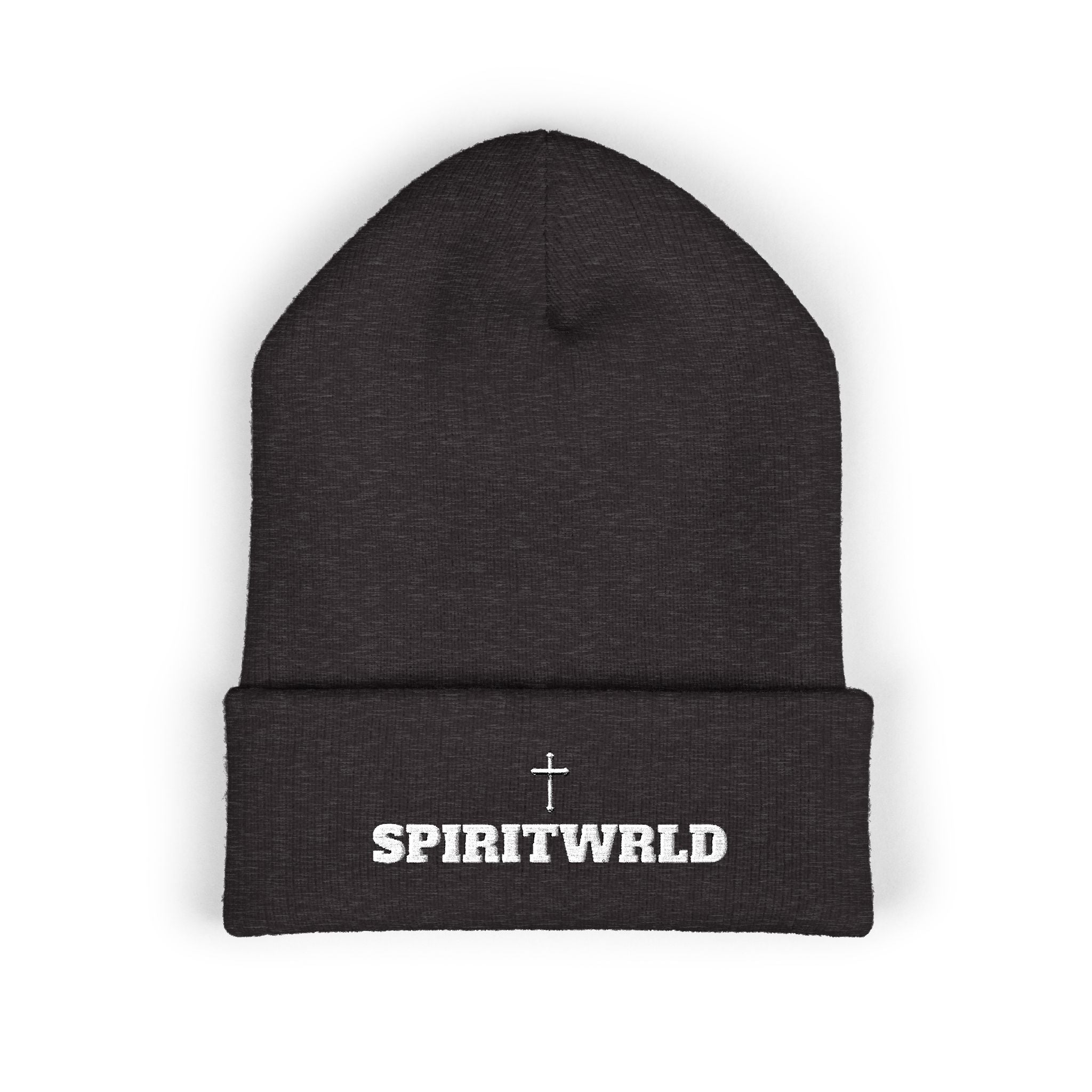 Spirit Wrld Embroidered Cuffed Beanie