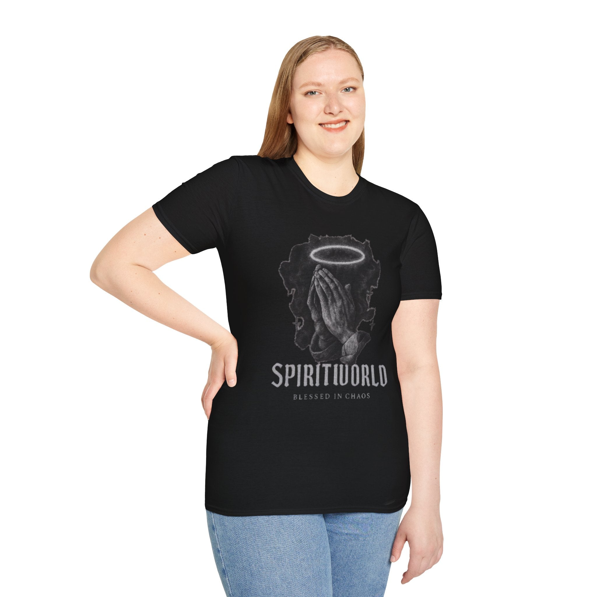 Spirit Wrld Praying Hands Faith Graphic Tee