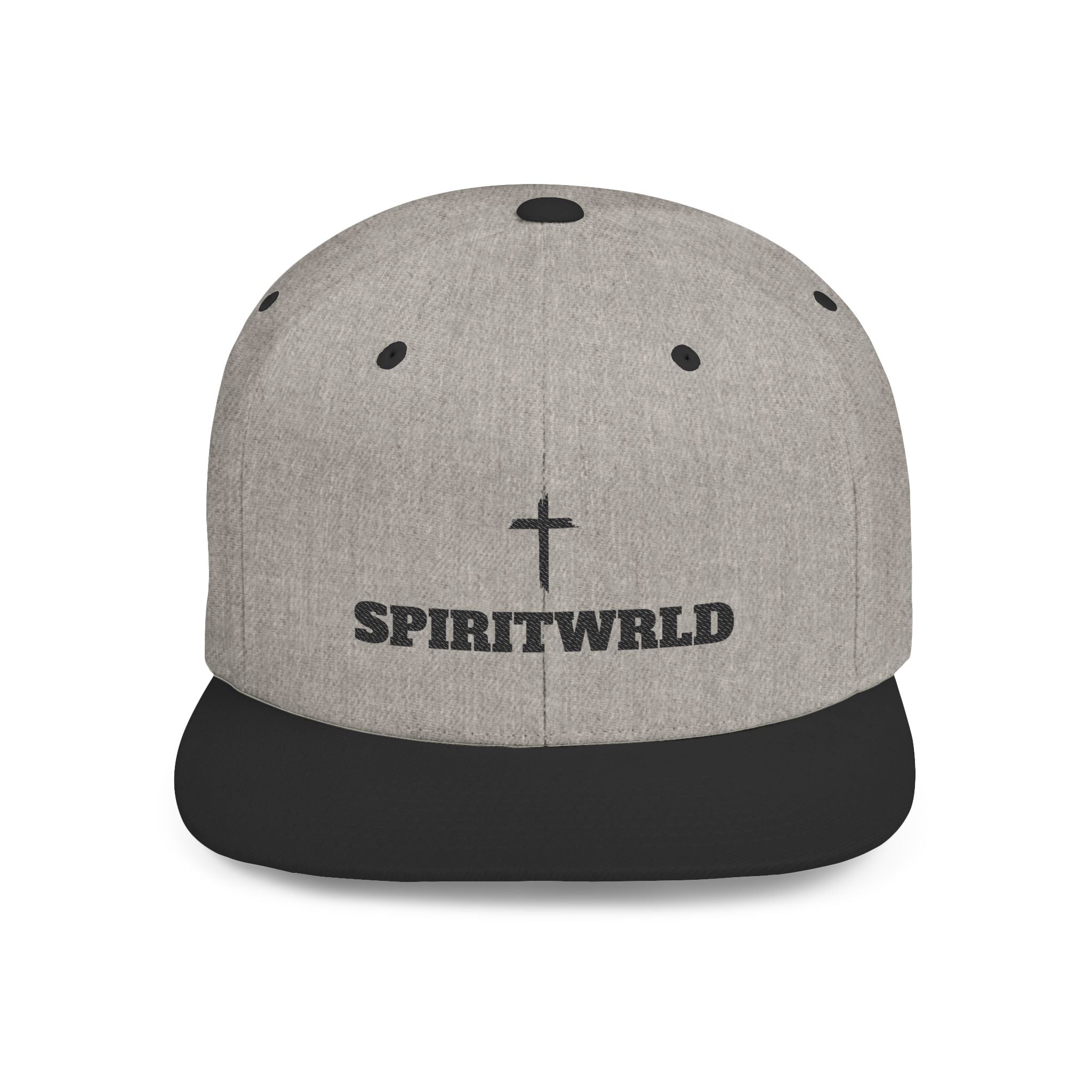 Spirit wrld Cross Flat Bill Snapback Hat