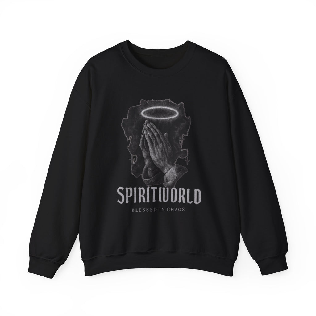Crewneck Sweatshirt  Spiritwrld Praying Hands Graphic