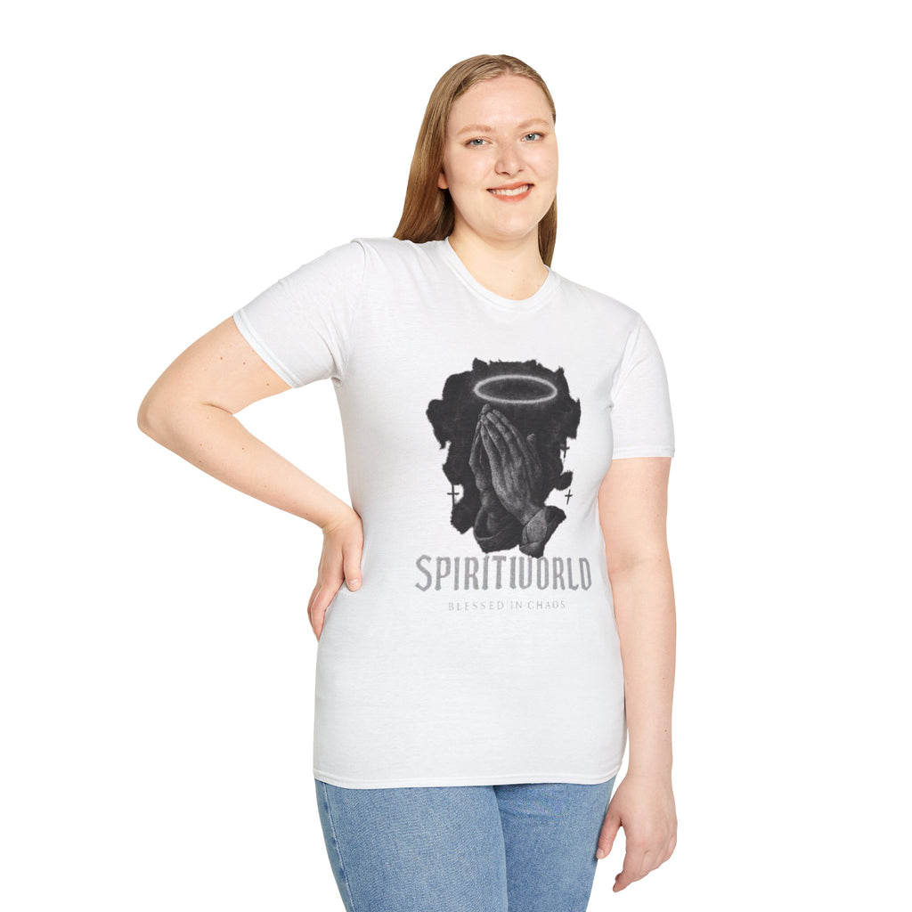 Spirit Wrld Praying Hands Faith Graphic Tee